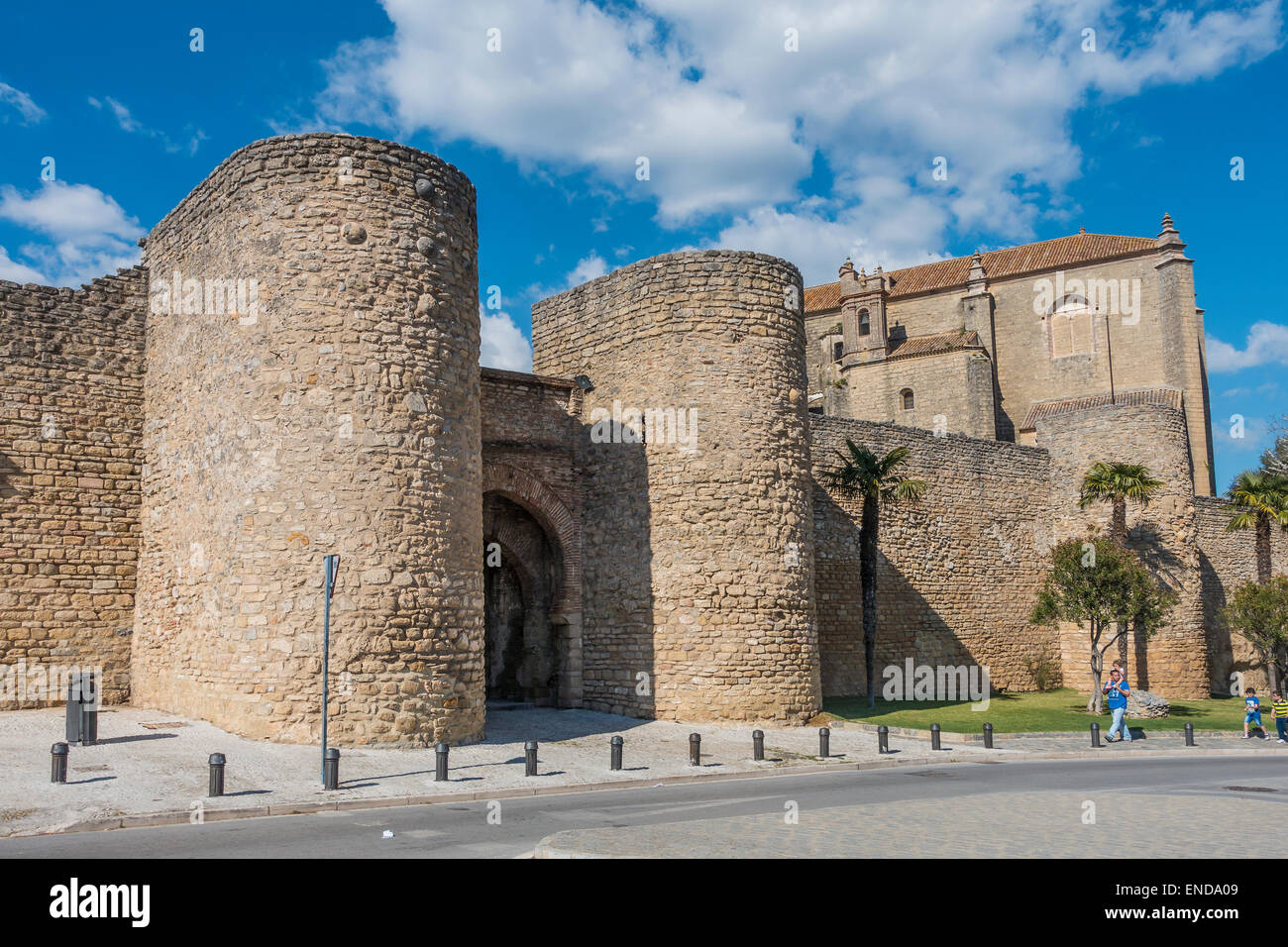 L'ancienne passerelle dans Ronda Espagne Banque D'Images
