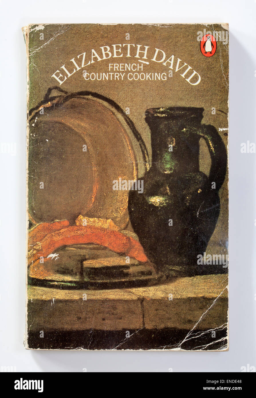 Vintage copie de "French Country Cooking' par Elizabeth David Banque D'Images