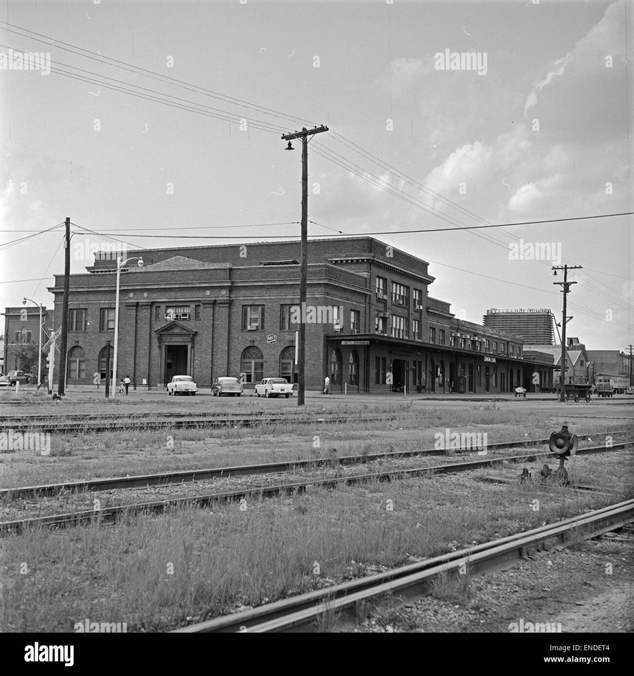 [Missouri-Kansas-Texas Railroad Depot, Denison, Texas] Banque D'Images