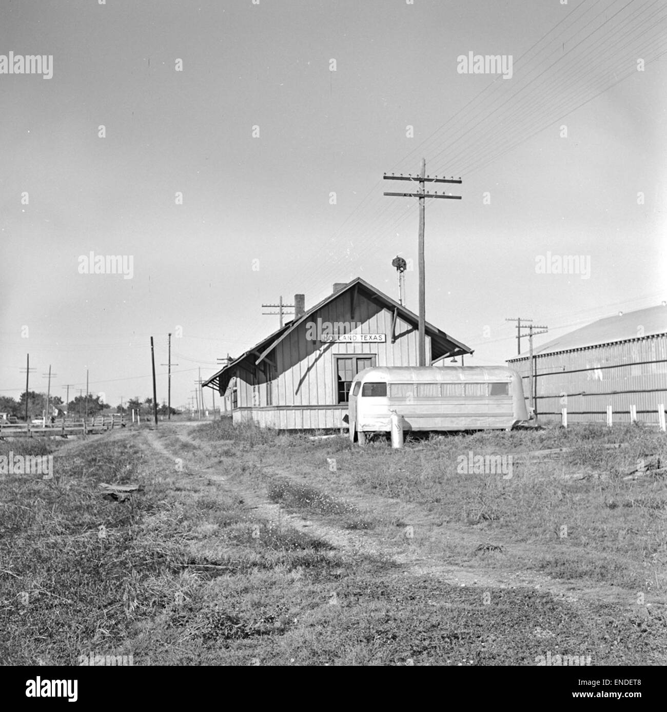 [Missouri-Kansas-Texas Railroad Depot, Holland, Michigan, Street View] Banque D'Images