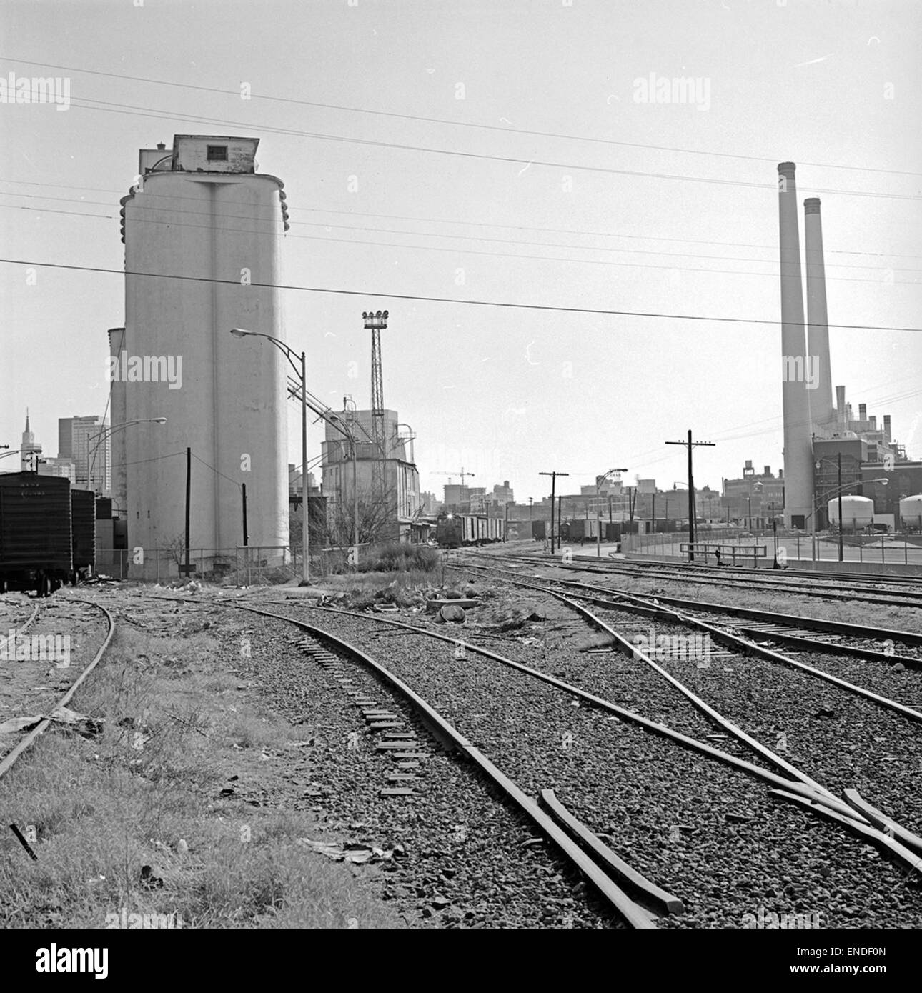[Missouri-Kansas-Texas, Dallas Railroad Yard] Banque D'Images