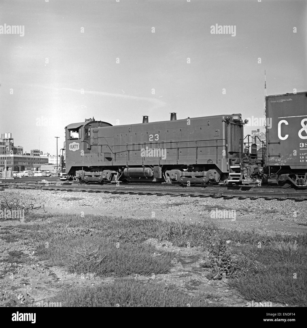 [Missouri-Kansas-Texas, Switcher diesel électrique no 23] Banque D'Images