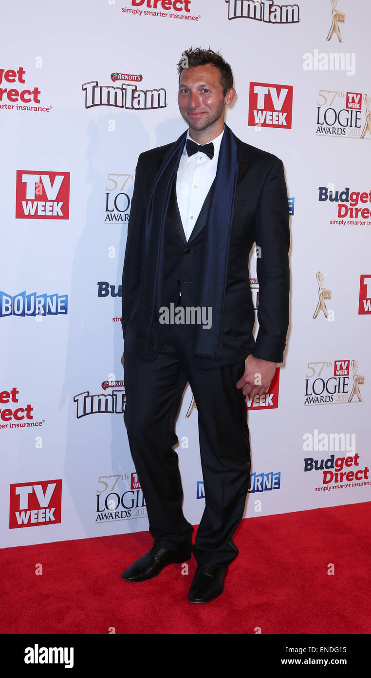 Ian Thorpe en 2015 Logies Awards, Melbourne, Australie le 3 mai 2015. Banque D'Images