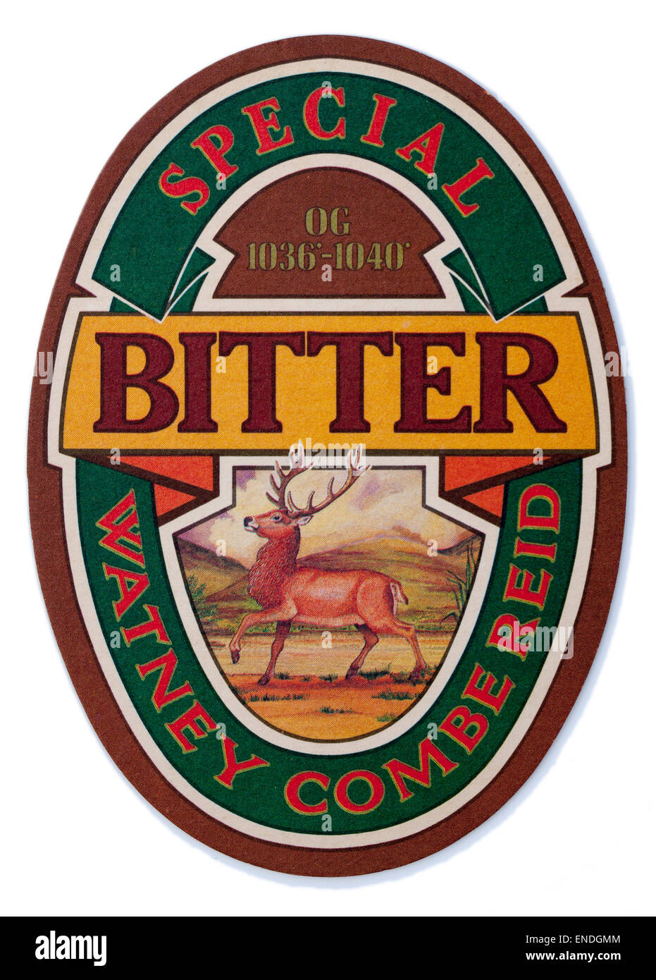 Vintage British Beer Mat Watney Combe Reid Publicité bière amère Banque D'Images Vintage British Beer Mat Watney Combe Reid Publicité bière amère Banque D'Images