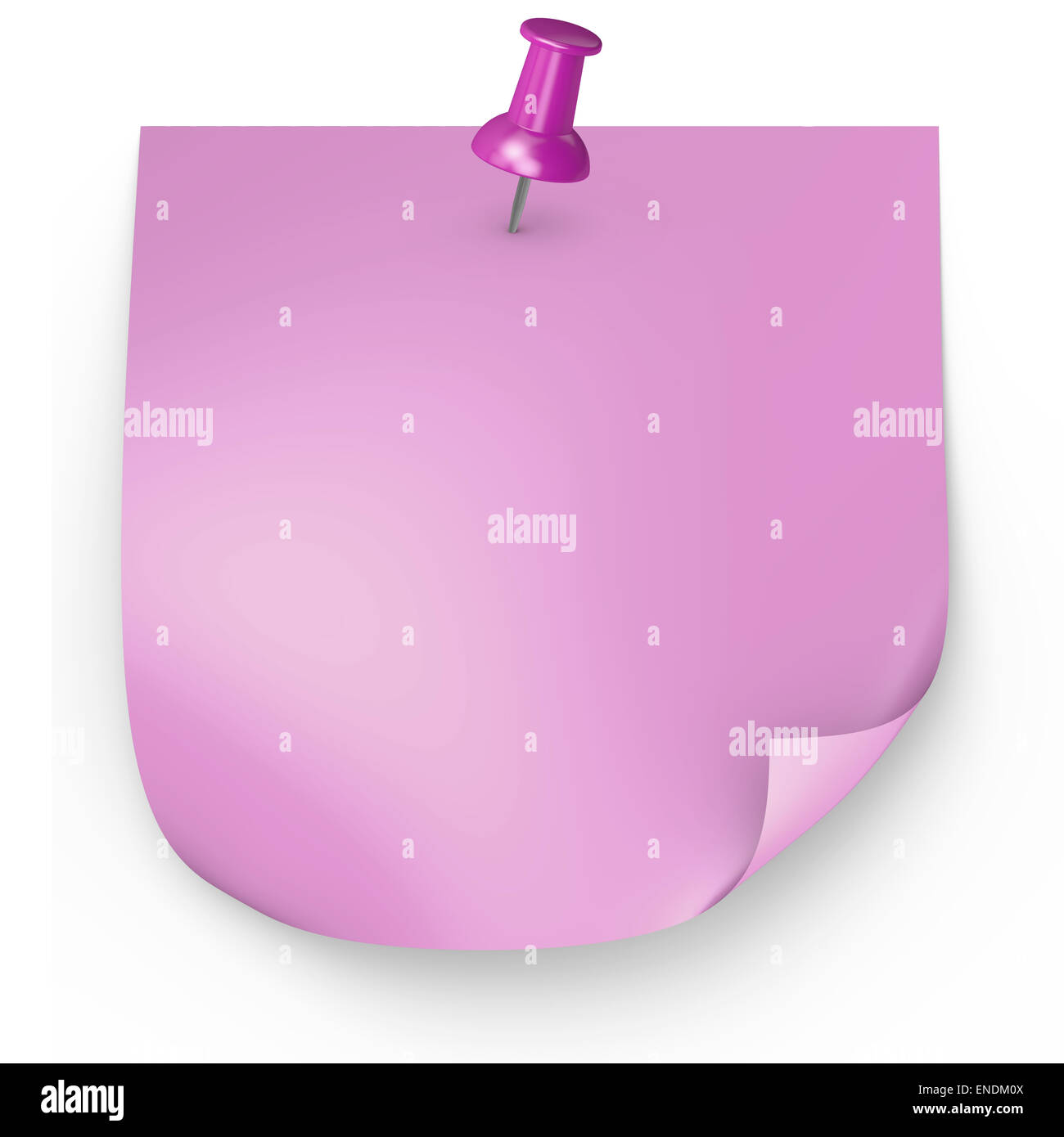 Le rendu 3D de la note Banque D'Images