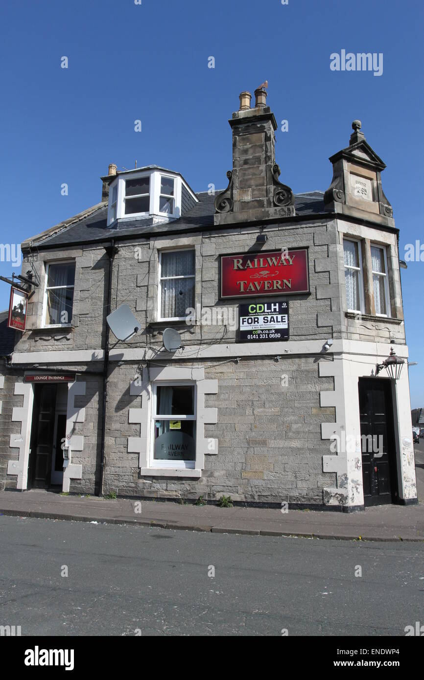 L'extérieur de la Taverne de fer Buckhaven Fife Ecosse Avril 2015 Banque D'Images