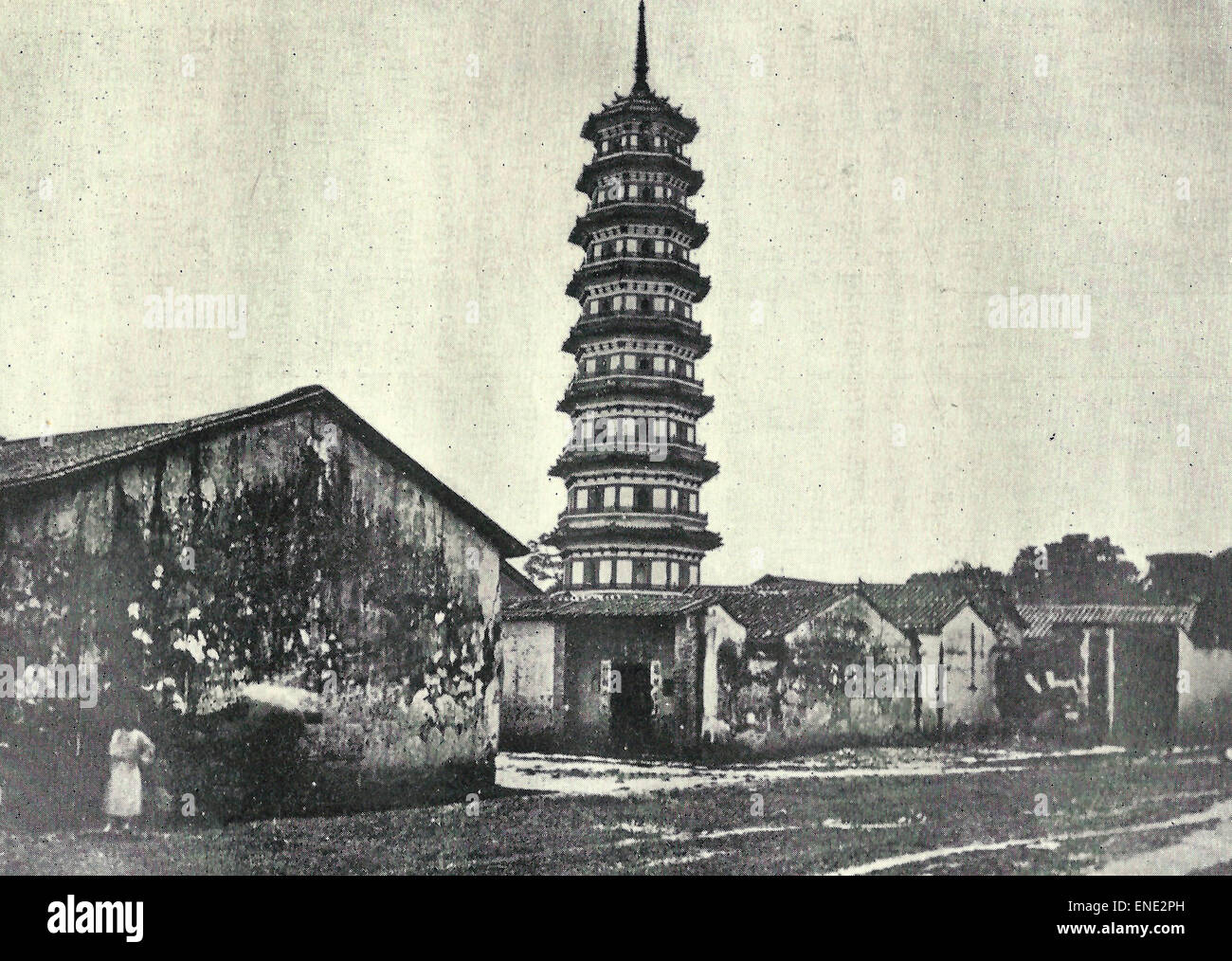 Canton - la pagode de fleurs, vers 1900 Banque D'Images