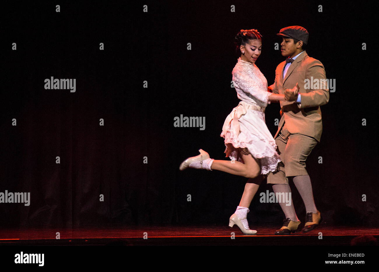 Démonstration de tango et de montrer à Buenos Aires, Argentine Banque D'Images