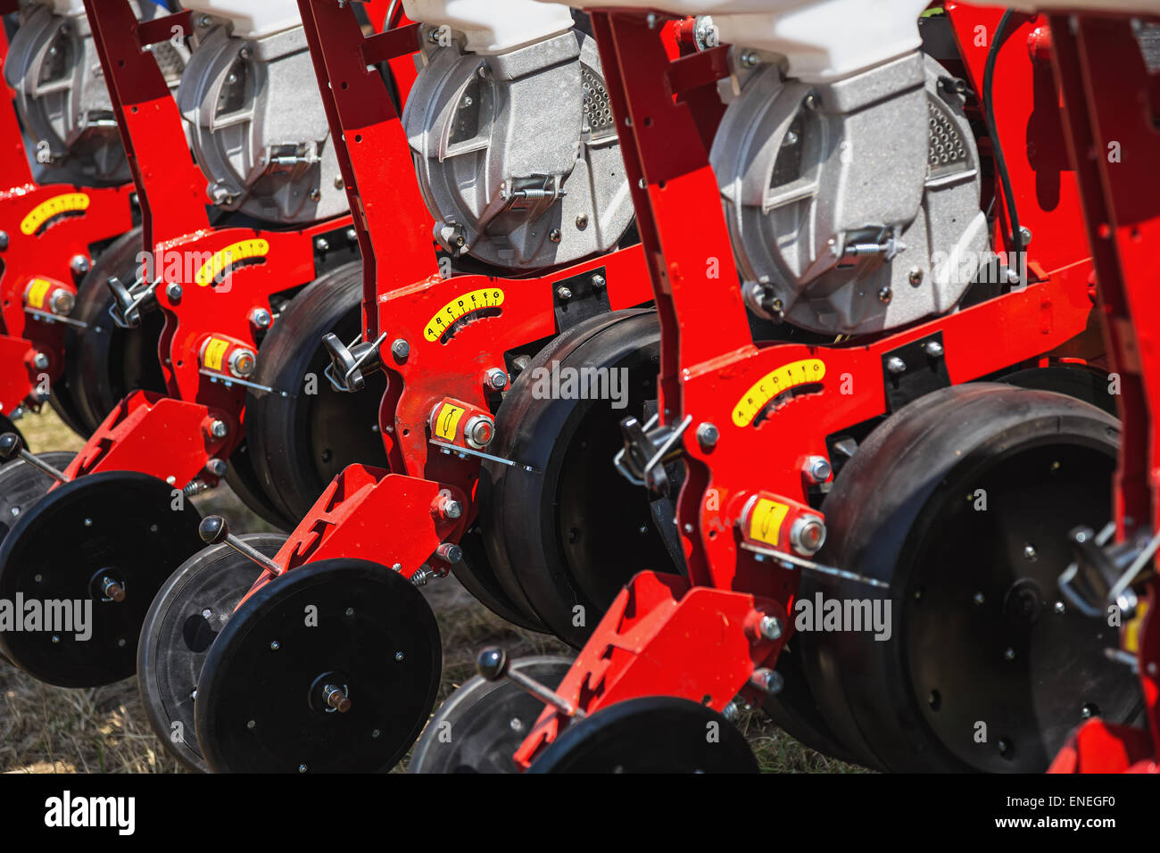 Machines mécanisées de l'équipement pour l'agriculture ou l'industrie farmaland Banque D'Images