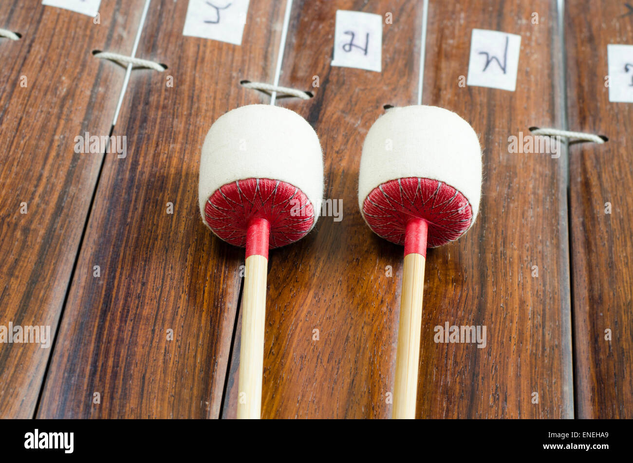 Thai alto xylophone instrument de musique d'Asie Banque D'Images