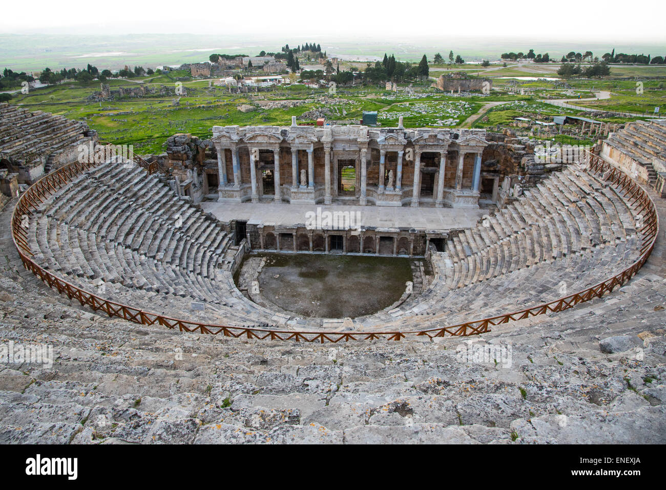 Le théâtre de Hiérapolis, la Turquie. Banque D'Images