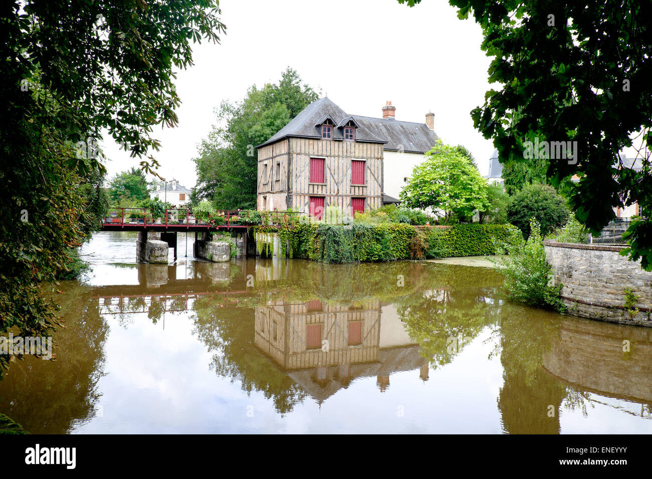 Centre de la commune de Romorantin-Lanthenay dans le Loir-et-Cher, France Banque D'Images