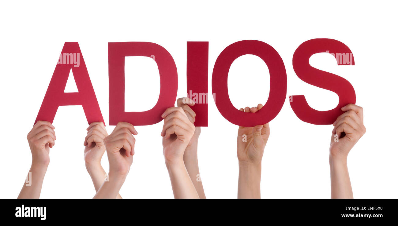 Comment On Dit Au Revoir En Espagnol Des gens mot espagnol Adios signifie Au revoir Photo Stock - Alamy