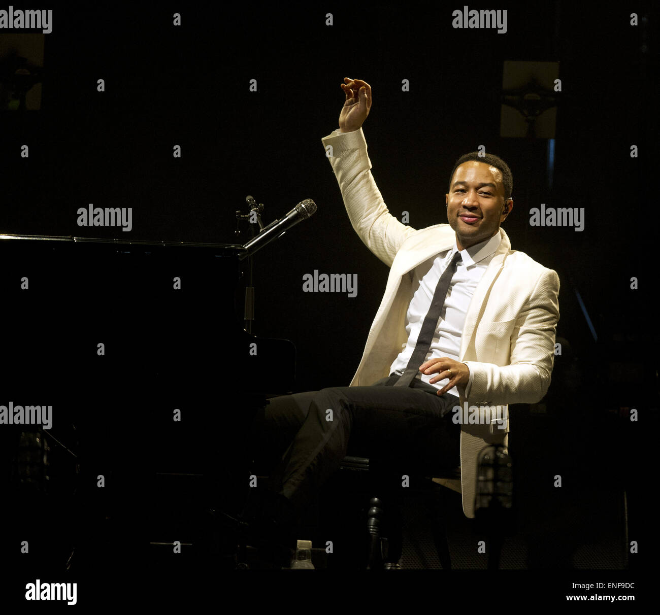 John Legend en prestation au Ziggo Dome dans le cadre de son 'tout de moi d'' avec : John Legend Où : Amsterdam, Pays-Bas Quand : 30 Oct 2014 Banque D'Images