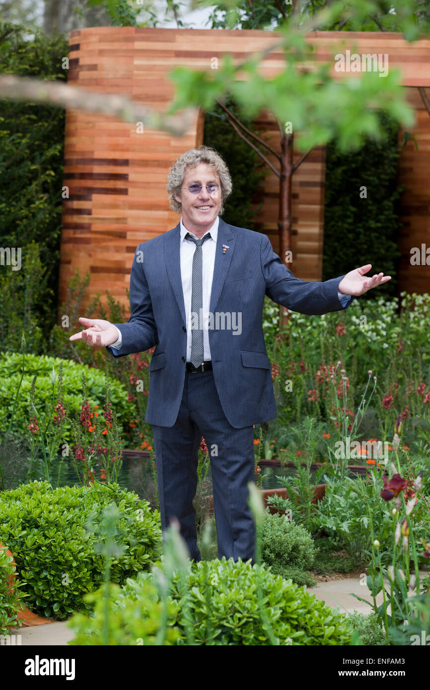 Roger Daltrey au Homebase Teenage Cancer Trust Jardin. RHS Chelsea Flower Show 2012 - Journée de la presse. Banque D'Images