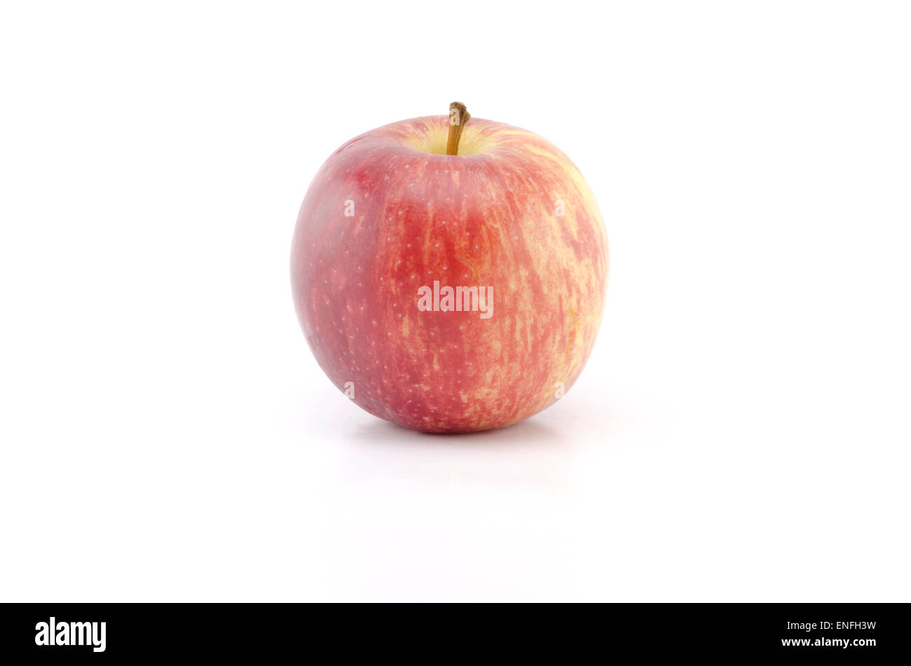 Apple unique isolé sur fond blanc Banque D'Images