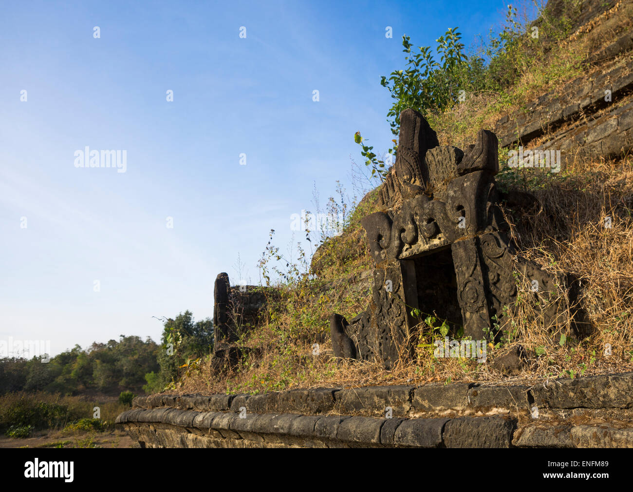 Bwann Brauk Laung Pagode, Mrauk U, Myanmar Banque D'Images