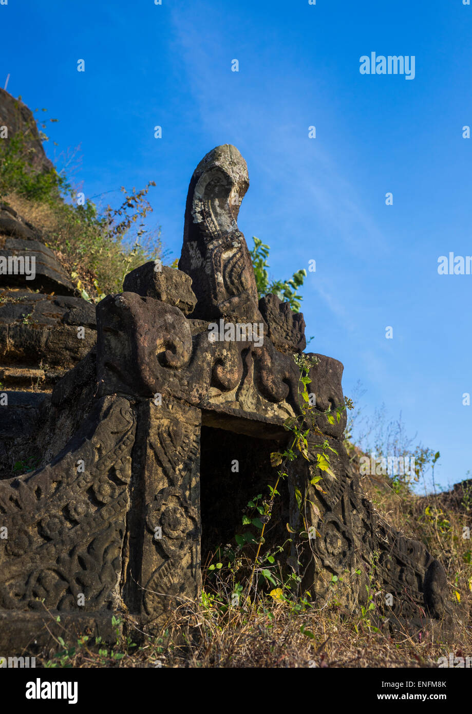 Bwann Brauk Laung Pagode, Mrauk U, Myanmar Banque D'Images