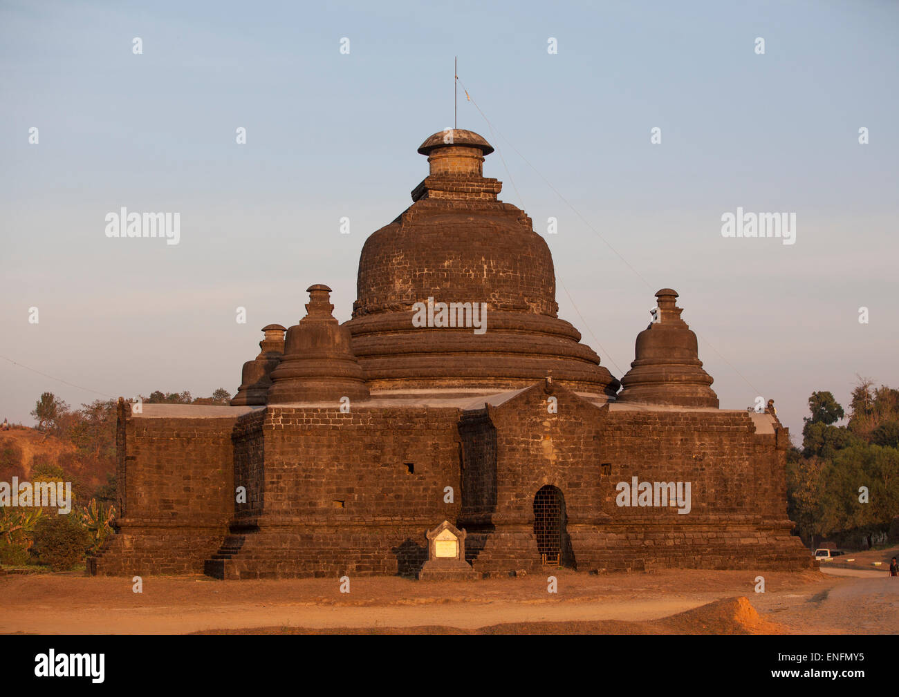 Myet hna-le-Temple, Mrauk U, Myanmar Banque D'Images