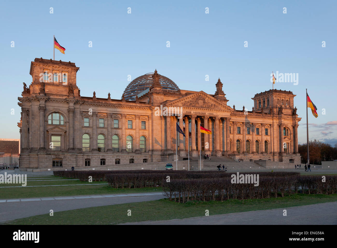 Bâtiment du Reichstag dans la capitale allemande Berlin Banque D'Images