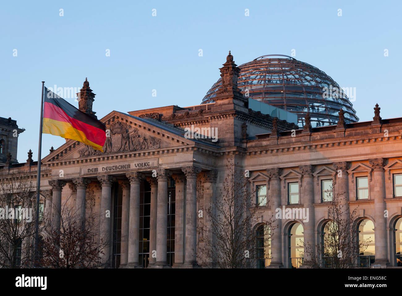 Bâtiment du Reichstag dans la capitale allemande Berlin Banque D'Images