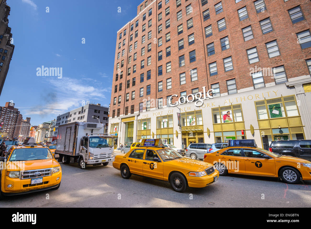 New York, New York, USA à la Manhattan Google bureaux. Banque D'Images