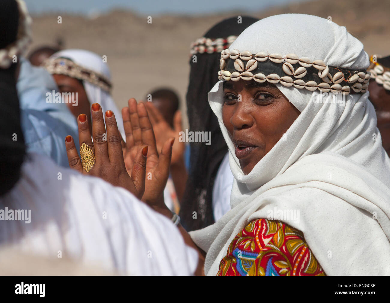 Les femmes de la tribu Gabbra, Lac Turkana, Kenya, Loiyangalani Banque D'Images