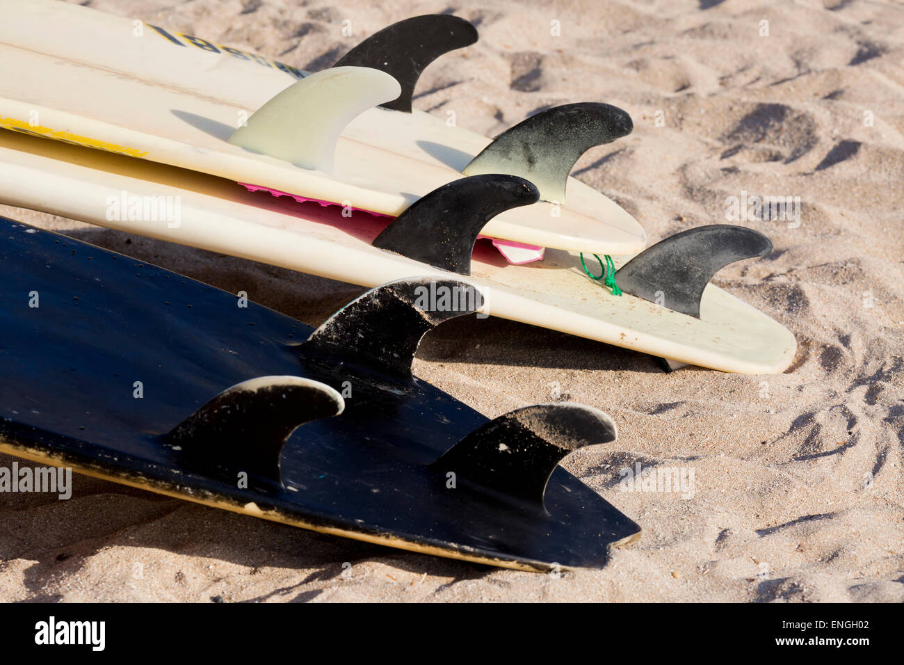 Planche de surf sur la plage de Kuta, Bali, Indonésie Banque D'Images