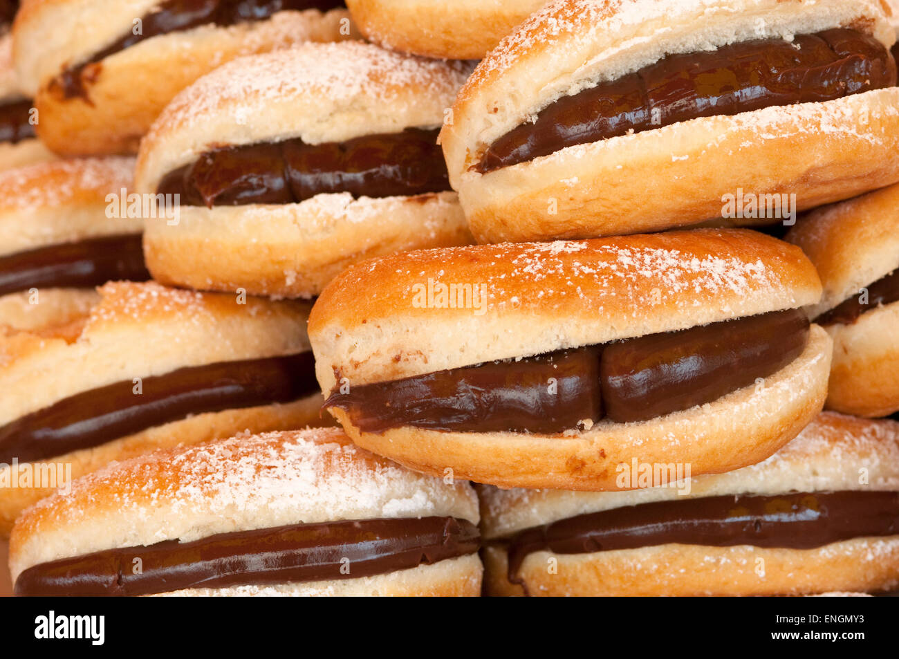 Chou à la crème, des pâtisseries Banque D'Images