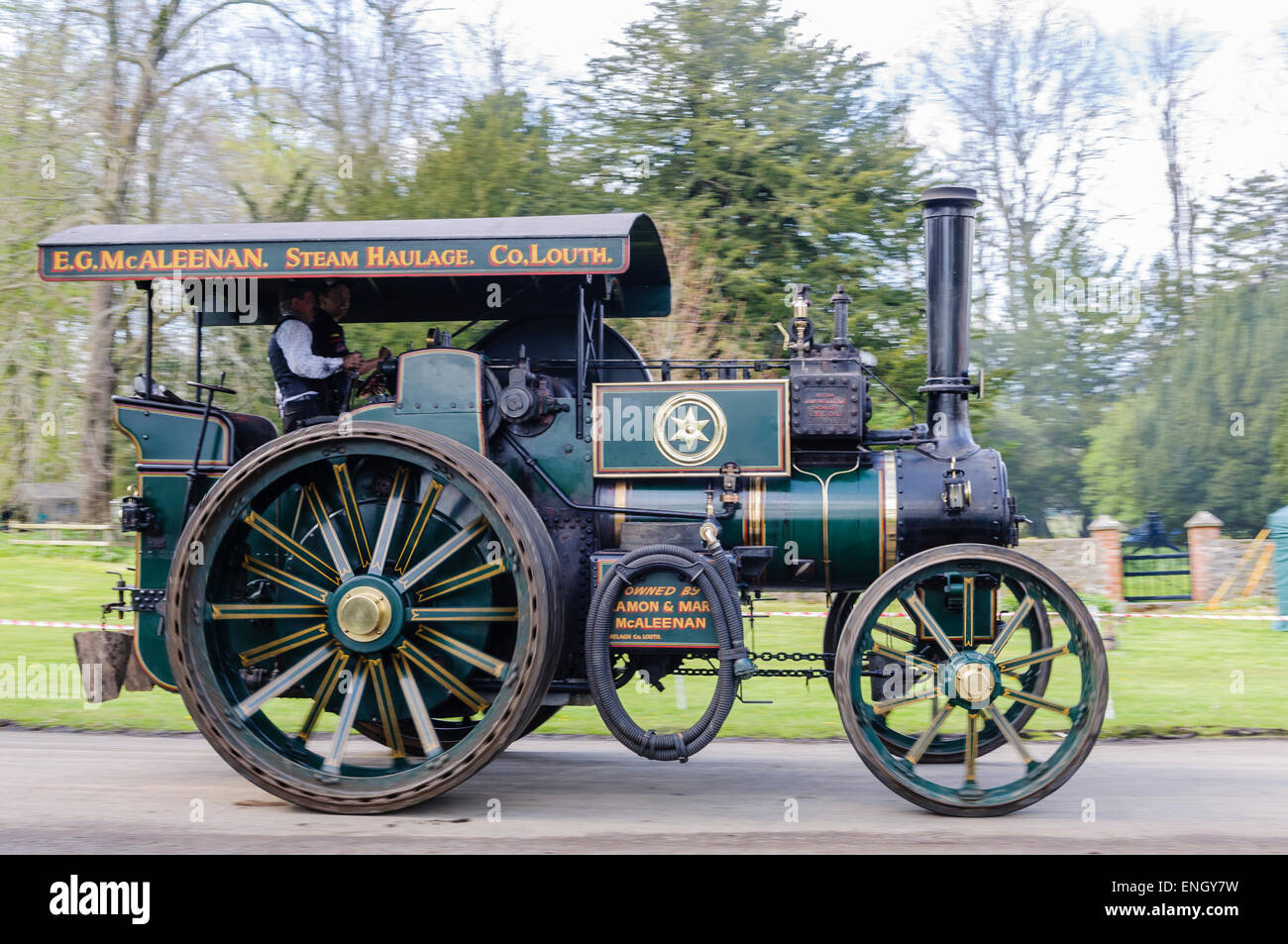 Moteur de traction à vapeur une juste Banque D'Images