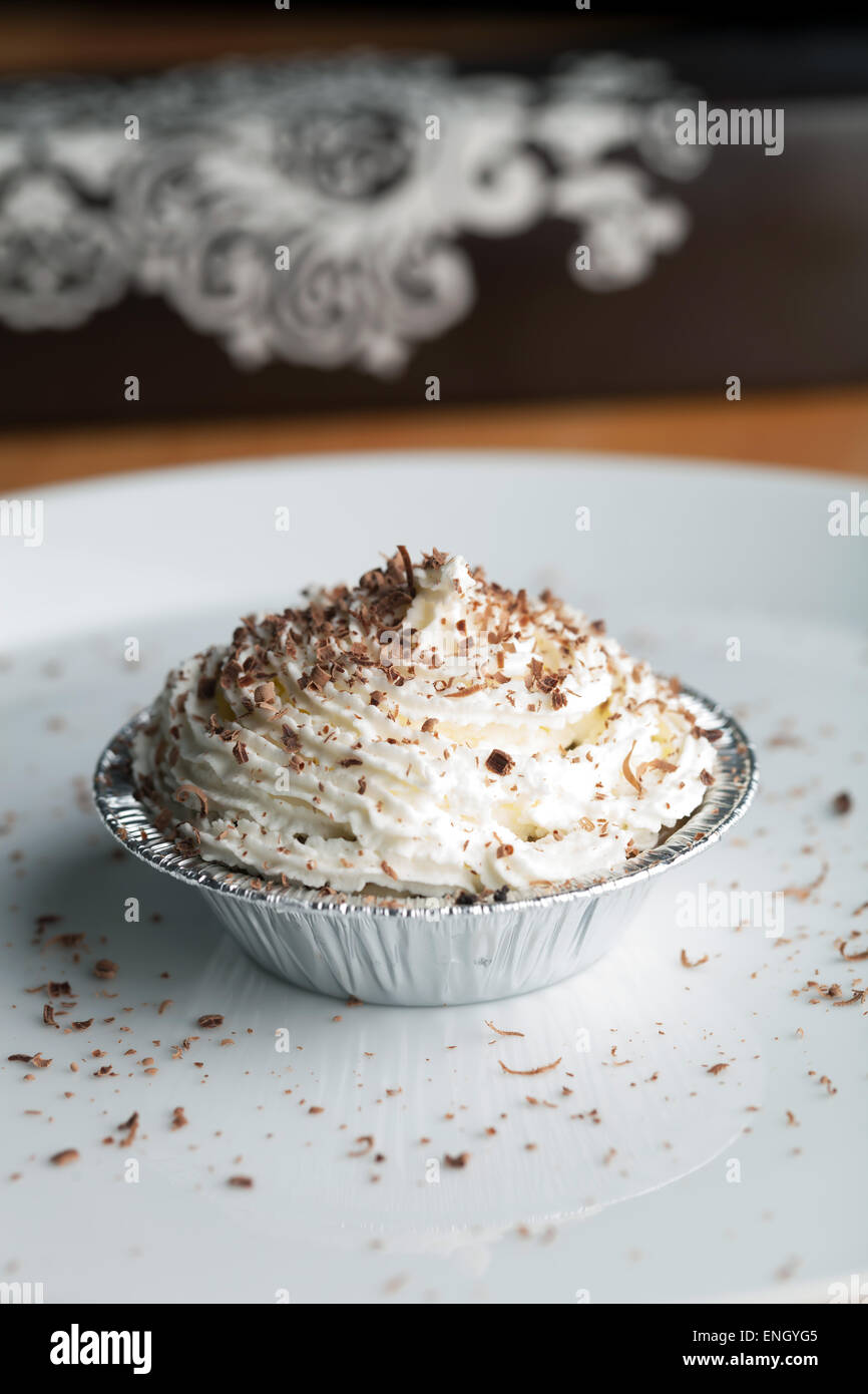 Caramel banane Pastry Cup Banque D'Images