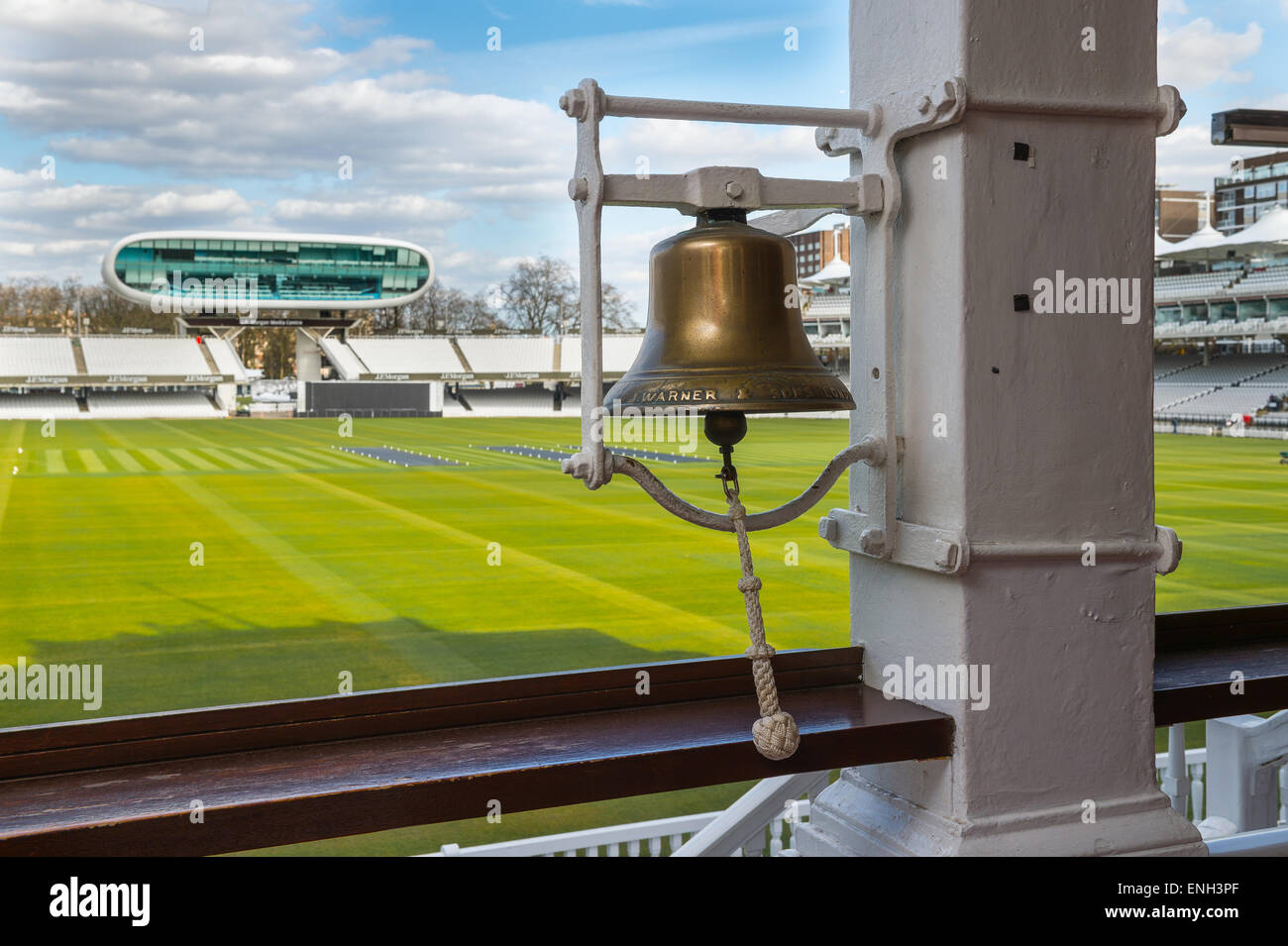 Warner Bell au terrain de Cricket Lords Banque D'Images