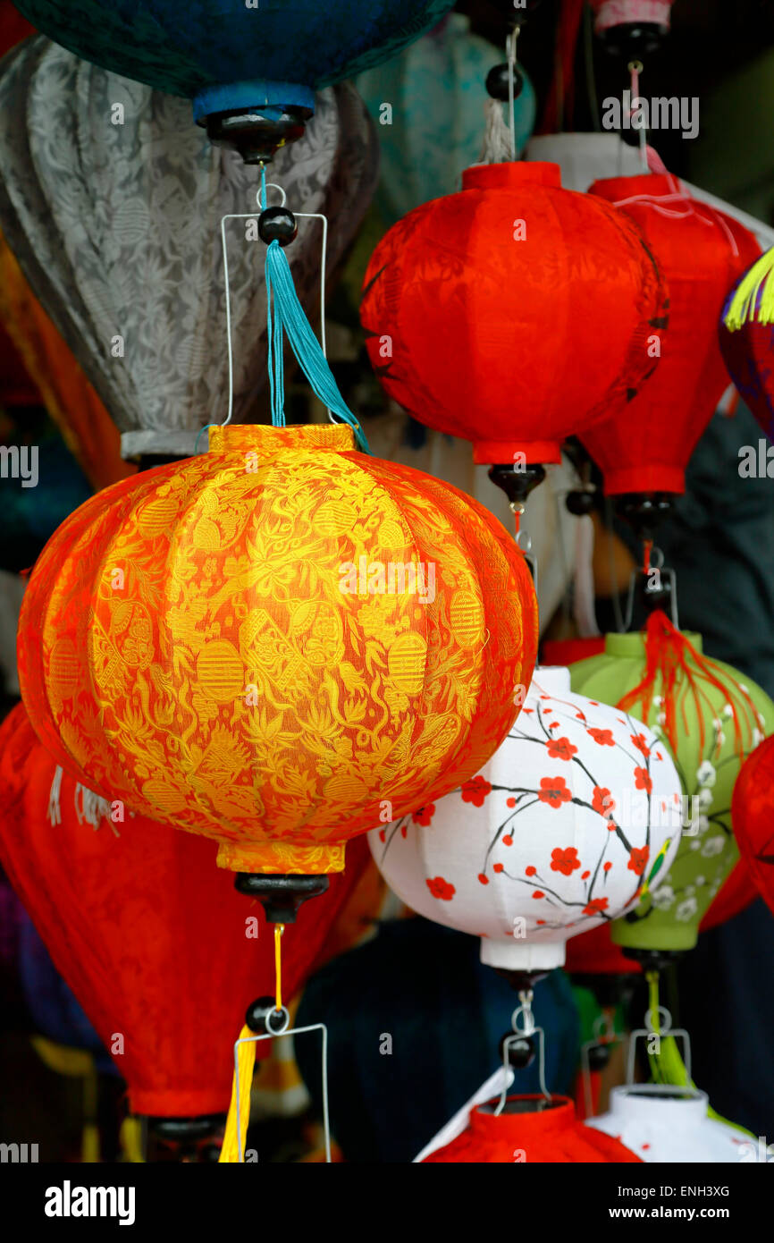 Lanternes colorées, Hoi An, Vietnam Banque D'Images