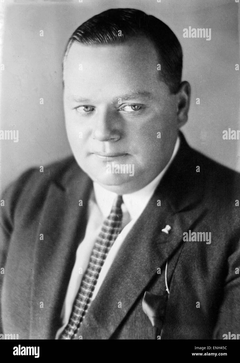 Roscoe 'Fatty' Arbuckle, acteur du cinéma muet américain et comédien Banque D'Images