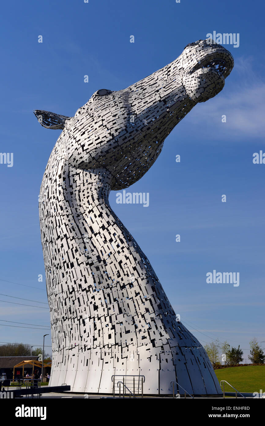 Les Kelpies sculptures à Helix Park, Falkirk, Ecosse Banque D'Images