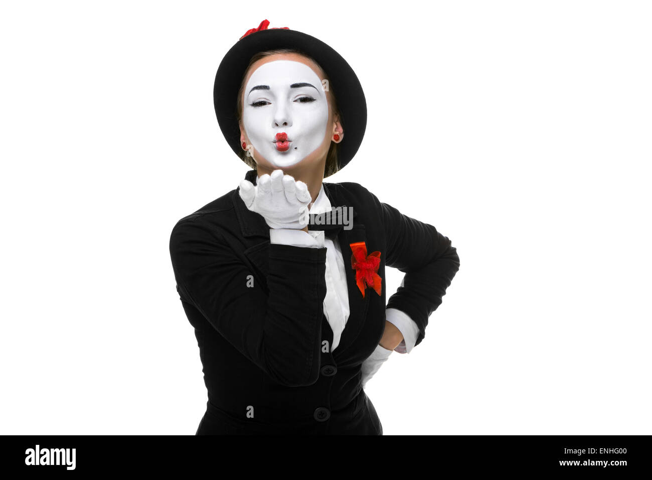 Portrait du mime Banque D'Images