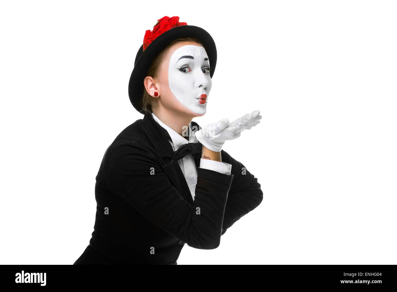 Portrait du mime Banque D'Images