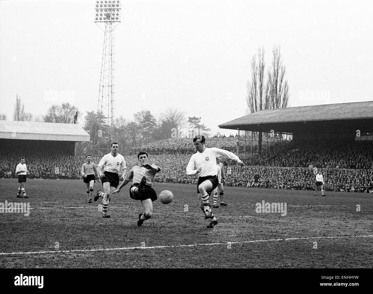 FA Cup trimestre dernier match au manoir au sol. 1 Oxford United v Preston North End 2. Au cours de l'action du match. 29 février 1964. Banque D'Images