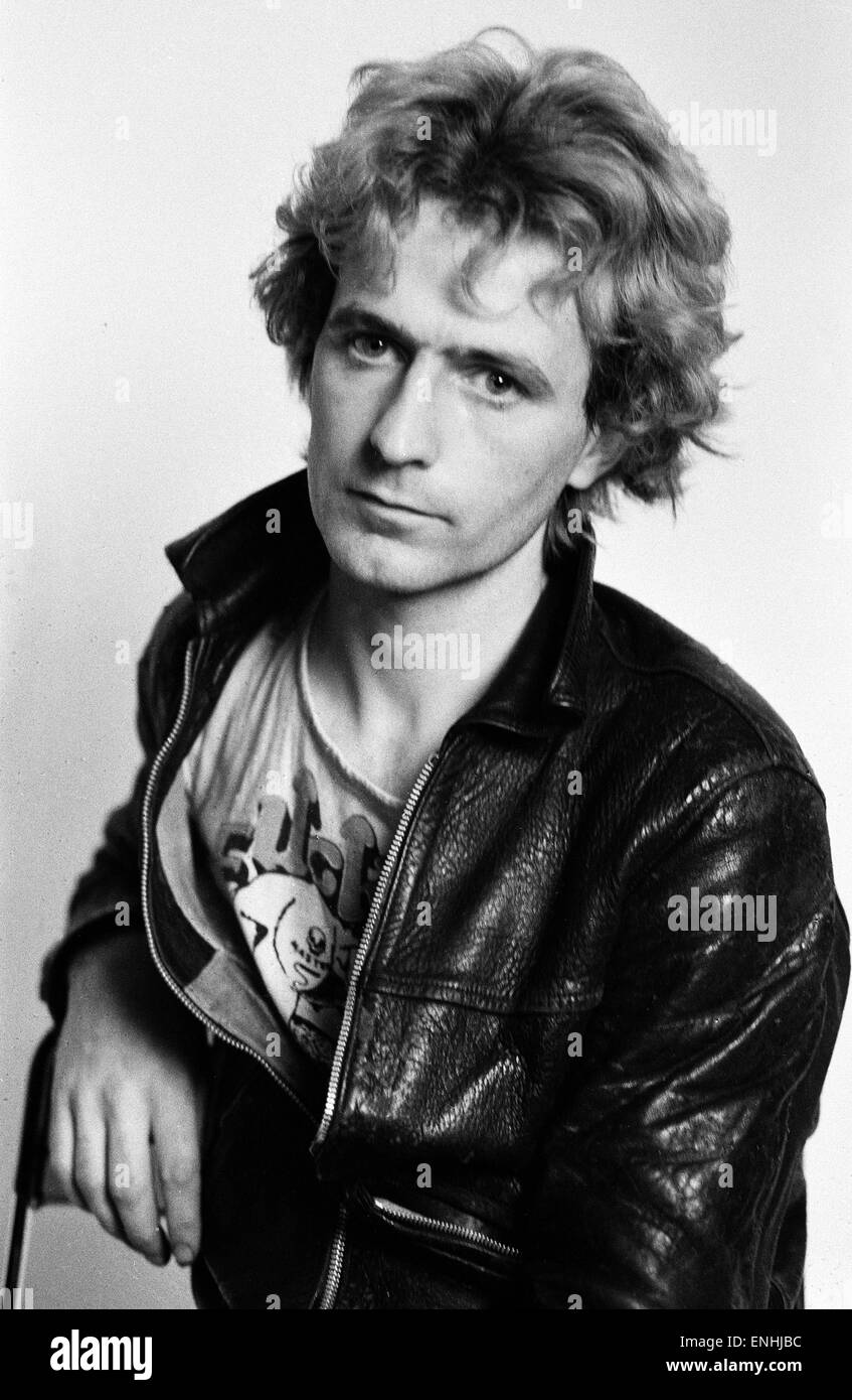 Punk Rocker David noir. 21 Octobre 1978 Banque D'Images