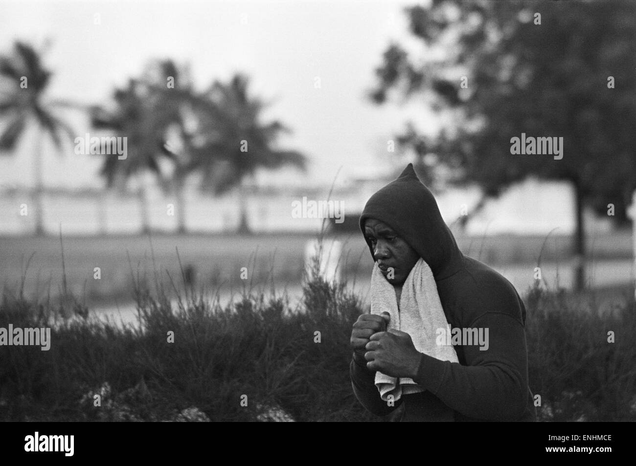 Photos de formation conduisant jusqu'à la boxe Heavyweight Title lutte entre Sonny Liston et Cassius Clay. Où Cassius Clay, qui est ensuite devenu Muhammad Ali est devenu champion pour la première fois en février 1964 *** *** Local Caption 00202687 Banque D'Images