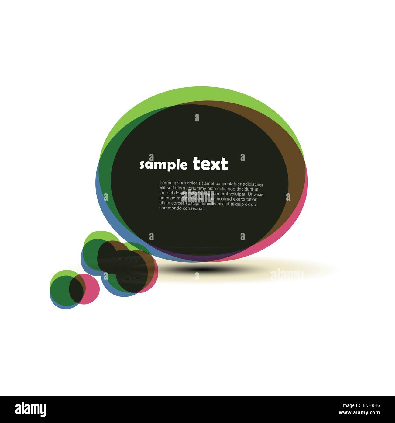 Vector speech bubble design art Illustration de Vecteur