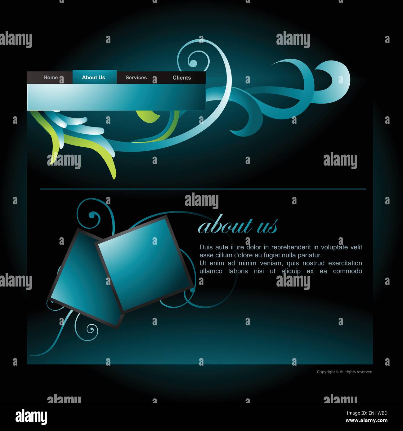 Concepteur de site web template modifiable vecteur Illustration de Vecteur