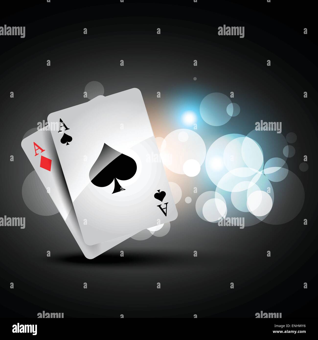 Belle illustration de cartes à jouer Illustration de Vecteur