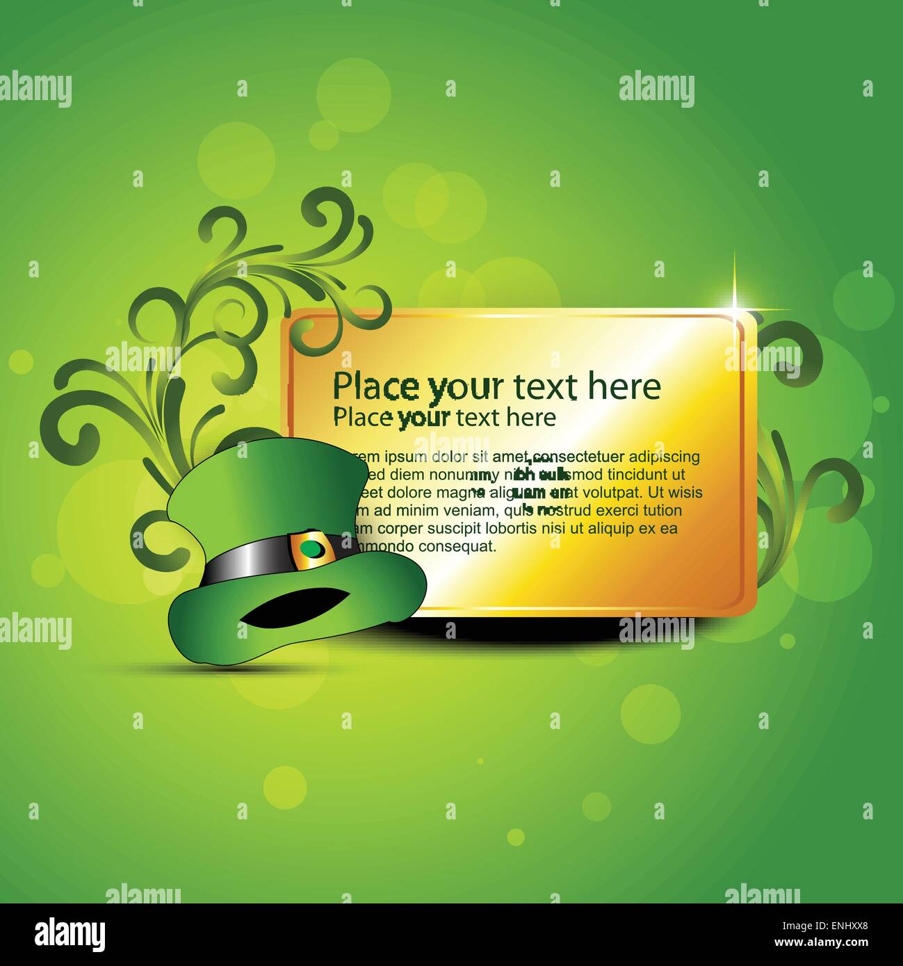 Leprechaun's le jour de la Saint Patrick chapeau Illustration de Vecteur