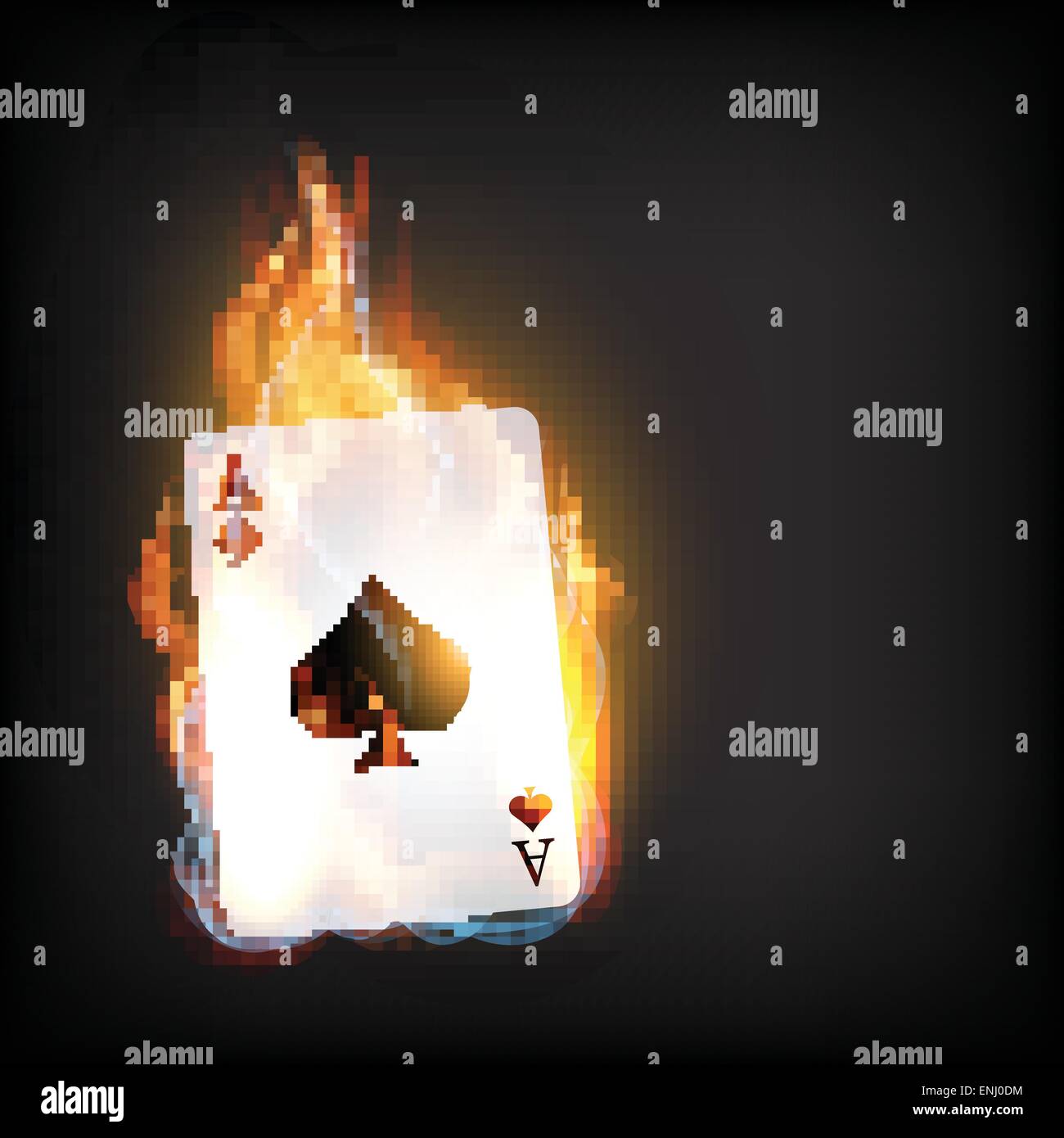 Casino jeu de carte vectorielle sur dard background Illustration de Vecteur