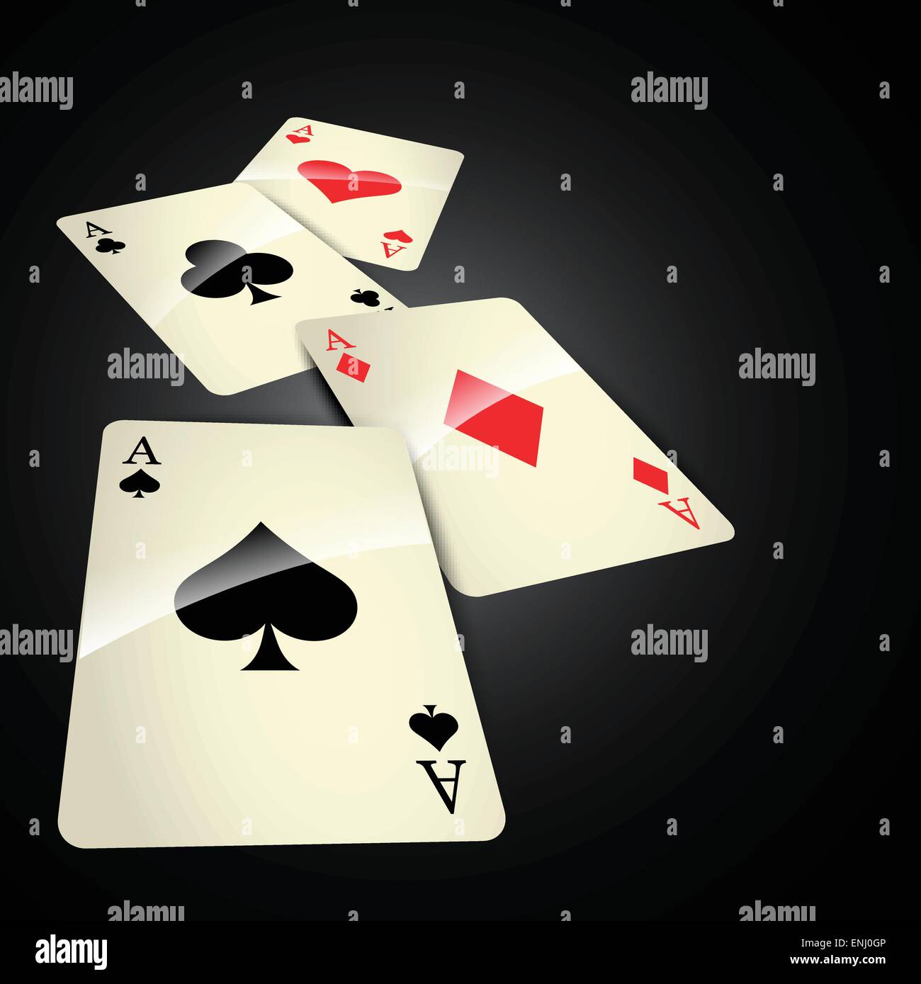 Vecteur de fond cartes casino élégant Illustration de Vecteur