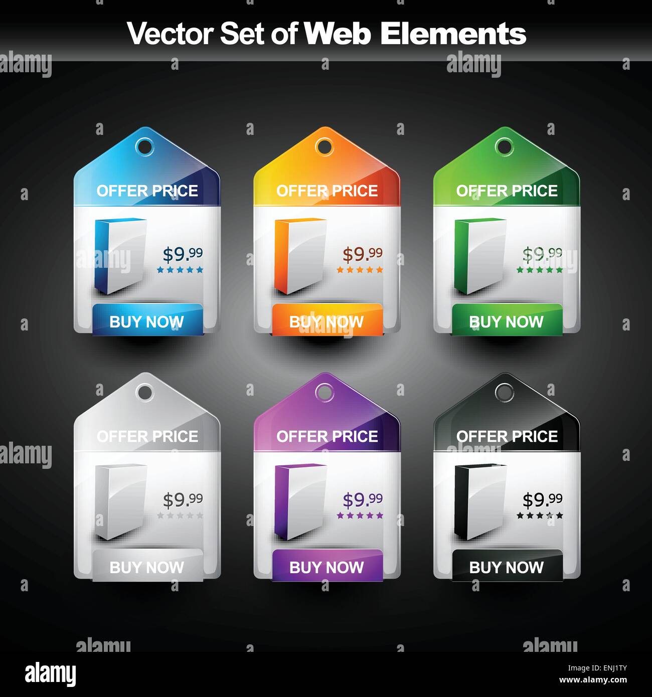 L'affichage des produits web designs bannière Illustration de Vecteur L'affichage des produits web designs bannière Illustration de Vecteur