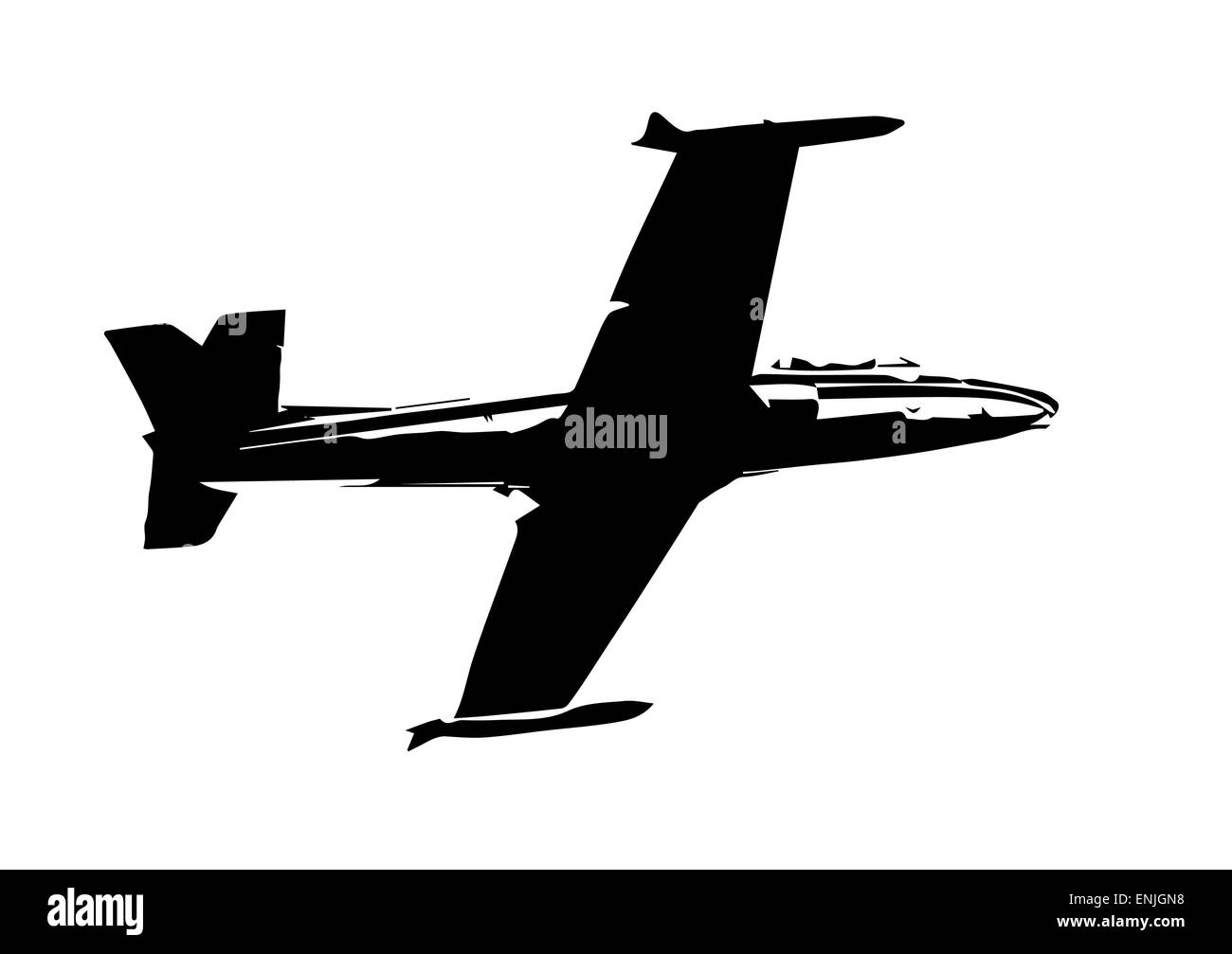 L'ombre d'un avion militaire en vol au dessus de l'aéroport. Banque D'Images