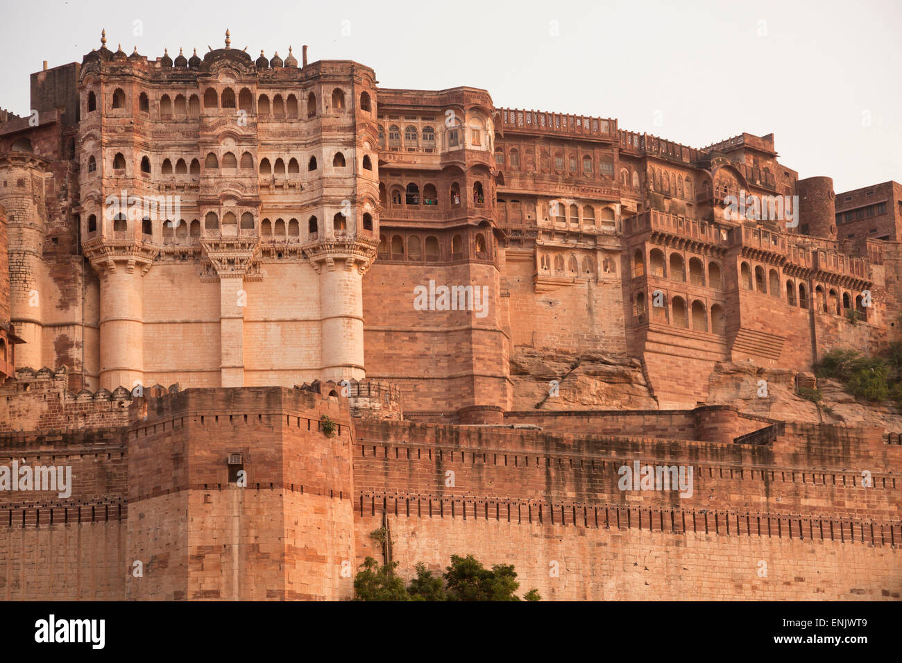 Le Fort Meherangarh, Jodhpur, Rajasthan, India Banque D'Images