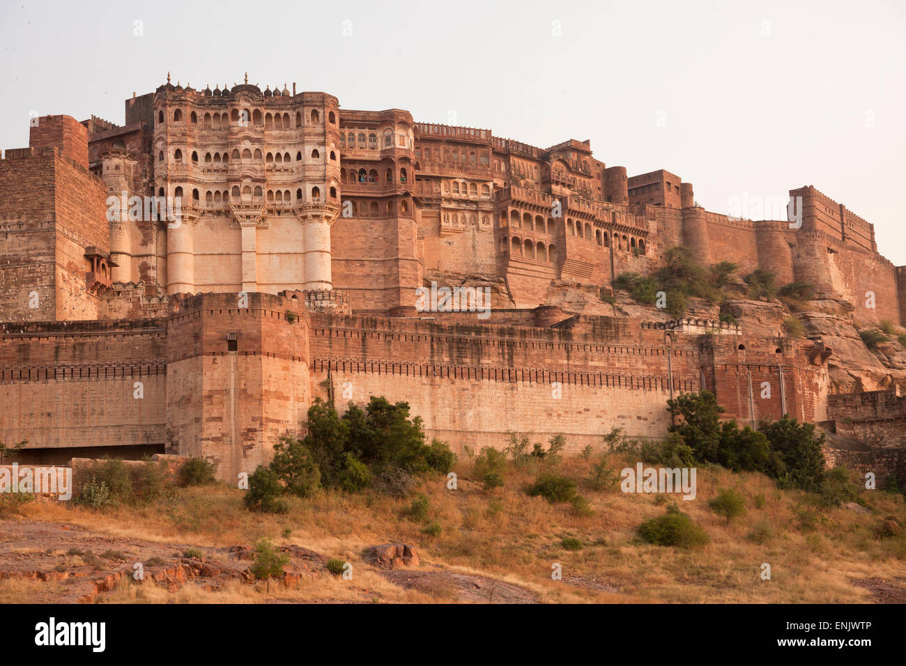 Le Fort Meherangarh, Jodhpur, Rajasthan, India Banque D'Images